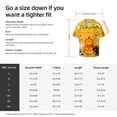 thumbnail image 4 of KLL Happy Halloween1 Print Men's Shirt Short Sleeve Button Down Summer Cuba Beach Shirts- Large, 4 of 5