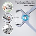 thumbnail image 2 of Lieonvis Nail Clippers 15mm Wide Jaw Opening Toenail Clippers for Seniors Thick Toenails/Ingrown Toenail Treatment Heavy Duty Fingernail Clipper for Manicure Pedicure Men & Women Big, 2 of 10