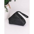 thumbnail image 4 of REMANLAND Women's Black Sparkling Wristlet Evening Clutch Bag, 4 of 4
