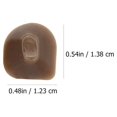 thumbnail image 2 of 5Pcs Professional Flute Fittings Flute Colloid Brick Flute Key Pads Button Pads, 2 of 8