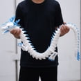 thumbnail image 4 of 47.5inch Large 3D Printed Dragon,Flexible Joint Animal lacertid Figurines, Home Office Decor,Fidget Toy for Adults Teens Boy Festival Gifts,Easter Basket Stuffers,Executive Desk Toy, 4 of 9