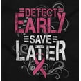thumbnail image 2 of Detect Early Save Later Support Womens Slim Fit Graphic Tee Brisco Brands S, 2 of 5