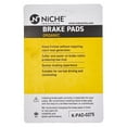 thumbnail image 6 of Niche Complete Organic Brake Pad Set for Kawasaki Vulcan 1500 Motorcycle MK1002510, 6 of 9