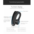 thumbnail image 3 of Bluetooth Earphone Headsets Office Handsfree Bluetooth Headset Headphones with Mic Voice Control Music Earbud (Black), 3 of 7