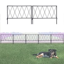 Glamos Wire Garden Border Fence Rust Resistant Up to 9 Ft Coverage Area (5 Pack)
