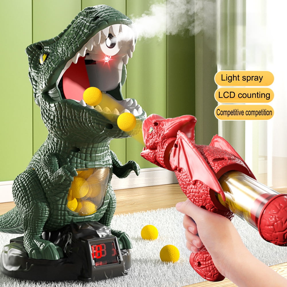 Dinosaur Shooting Toys for Child, Movable Target Shooting Game