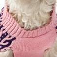 thumbnail image 4 of Pet Life ® 'Harmonious' Dual Color Weaved Heavy Cable Knitted Fashion Designer Dog Sweater, 4 of 5