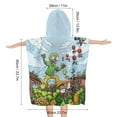 thumbnail image 2 of Plants Vs Zombies Hooded Towel for Kids - Toddler Bath Towel Kids Beach Towel with Hood, Girls Boys Pool Swim Cover-up Quick Dry, Microfiber Soft Poncho Towel, 2 of 8