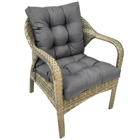 Topchances 42” x 21” Gray Outdoor Seating Cushions Water Repellent