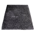 thumbnail image 4 of Rugsotic Carpets Hand Tufted Shag Polyester Eco-Friendly Area Rugs - 5'x8', Rectangle, Blue White, Plain Solid Design, High Pile Handmade Anti Skid Rugs for Living Room, Bed Room K00111, 4 of 5