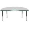 thumbnail image 3 of ECR4Kids 48in x 72in Kidney Everyday T-Mold Adjustable Activity Table Grey/Green/Black - Super Leg, 3 of 7