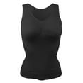 thumbnail image 1 of Xmarks Women's 360 Seamfree Tummy Slimming Tank, Black, US 10-12, 1 of 6