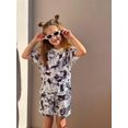thumbnail image 6 of Arshiner Girls 2 Piece Outfit Summer Short Sleeve Loose Fit T-Shirt and Shorts Set Casual Activewear High-Low Hem Sweatshirt, 6 of 6