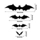 thumbnail image 1 of Decoración de Halloween: 120, 60, 88, Murciélagos tridimensionales, Decoraciones para exteriores e interiores de Halloween, Pegatinas de pared para Halloween Dec, 1 of 2