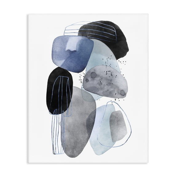 Stupell Industries Modern Pebbles of Frozen Currents Canvas Art, 16 x 20, by Svetlana Aleynikova