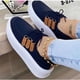 thumbnail image 4 of Zapatos para mujer, informales, grandes, con suela gruesa y cubierta de tela de malla, deportivos, para correr, botas vaqueras., 4 of 4