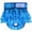 A002- Blue Fish Scale Print, variant on Washable Dog Diapers Female Featuring Ruffled Hem Skirt with Adjustable Hook-And-Loop Waistband, Reusable Pet Physiological Pants for Heat Protection and Incontinence Care,