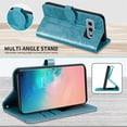 thumbnail image 6 of Compatible with Samsung Galaxy S10e Wallet Case Women Leather Flip with Wrist Strap Kickstand Magnetic Shockproof with Card Holder Protective Case for Samsung Galaxy S10e Life Tree Blue, 6 of 14