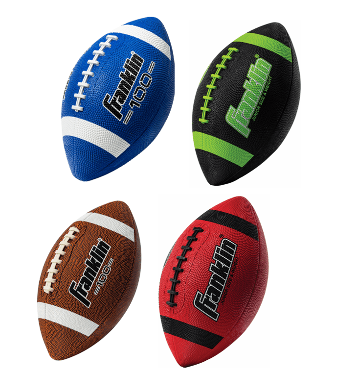 Black/Optic 1 Inflated Football Details about   Franklin Sports Junior Size Football 