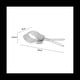 thumbnail image 2 of Pinza para Rebanadas de Acero Inoxidable, Pinza para Carne, Divisor de JamóN, Caliente, Divisor de JamóN, Pinza para Pan, Pinzas para Cortar Frutas y Verduras, 2 of 5