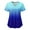Blue, variant on Blouses for Women Tube Tops for Women Long Fashion Short Sleeve V-Neck Tops Working Printing Pocket Blouse Tops