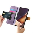 thumbnail image 2 of Decase Fashion Anti-Scratch Case for Samsung Galaxy Note 20 Ultra Shockproof Wallet Cover with RFID Blocking Wrist Strap Flip Credit Card Holder Slot, Folio PU Leather+TPU Bumper Back Cover,Purple, 2 of 6