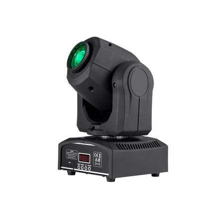 Monoprice Stage Beam LED Moving Head Light With 7 Colors and Gobos plus Open, 30 Watt - Stage Right Series