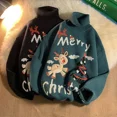 thumbnail image 3 of Suéter de cuello alto de alce de Navidad para mujer, traje de pareja engrosado de invierno, suéter versátil de estilo perezoso de moda Ins, gran oferta, 3 of 5