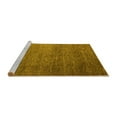thumbnail image 2 of Ahgly Company Machine Washable Indoor Rectangle Abstract Yellow Modern Area Rugs, 7' x 9', 2 of 4