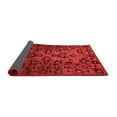 thumbnail image 2 of Ahgly Company Indoor Square Abstract Red Modern Area Rugs, 4' Square, 2 of 4