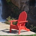 thumbnail image 4 of ResinTEAK Adirondack Chair, All Weather Resistant, HDPE Poly Lumber, Comfortable Patio Furniture, Outdoor Plastic Adirondack Chairs, New Tradition Collection (Red), 4 of 6