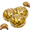 3PCS, variant on Golden Ticket Edition Glitter Dumpling Squeeze Balls, Golden Glitter Dumpling Squishy Toys with Steamer, Fun Cute Bun Sensory Fidget Toys for Teens and Adults, Stress Relief & Desk Decor, Gold