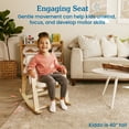 thumbnail image 4 of ECR4Kids Bentwood Reading Rocking Chair with Armrests and Cushion, Montessori Furniture, Natural, 4 of 9