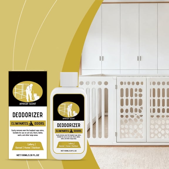 Lekihaqq 1 Packs Pet Odor Eliminator Spray - Deodorizer for Dog & Cat Beds, Kennels, Cages - Non-Toxic Stain & Smell Remover, Fresh Scent Air Freshener, Safe for Pets & Home Use, Advanced Formula