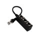 thumbnail image 4 of Interfaz de adaptador de enchufe RJ45 de 1 a 3 puertos, adaptador divisor de red RJ45, enchuf Carevas Adaptador, 4 of 5
