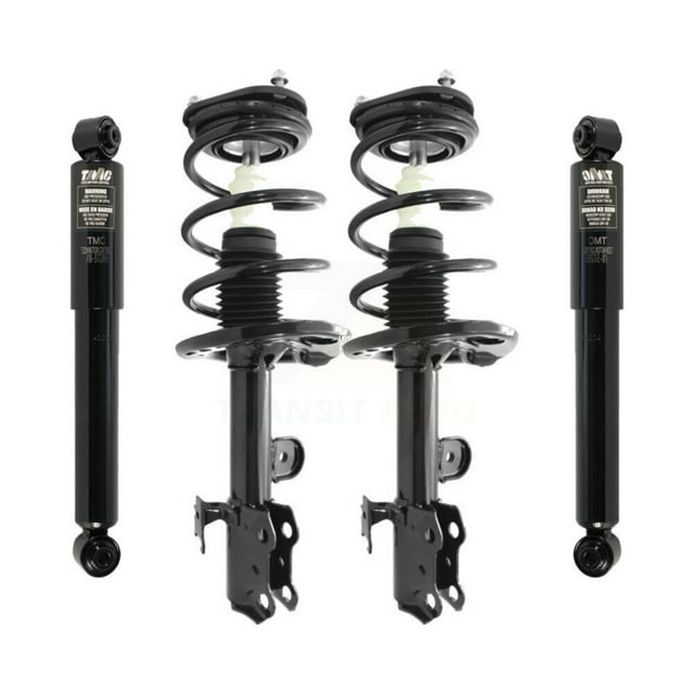 Transit Auto Front Rear Complete Suspension Shocks Strut and Coil Spring Mount Assemblies Kit for Car Toyota RAV4 Excludes Sport Package - Left Right Side (Driver Passenger) K78M-100168