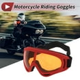 thumbnail image 2 of Unique Bargains Motorcycle Riding Goggles PC PU Cycling Sunglasses Orange Lens Red Frame, 2 of 6