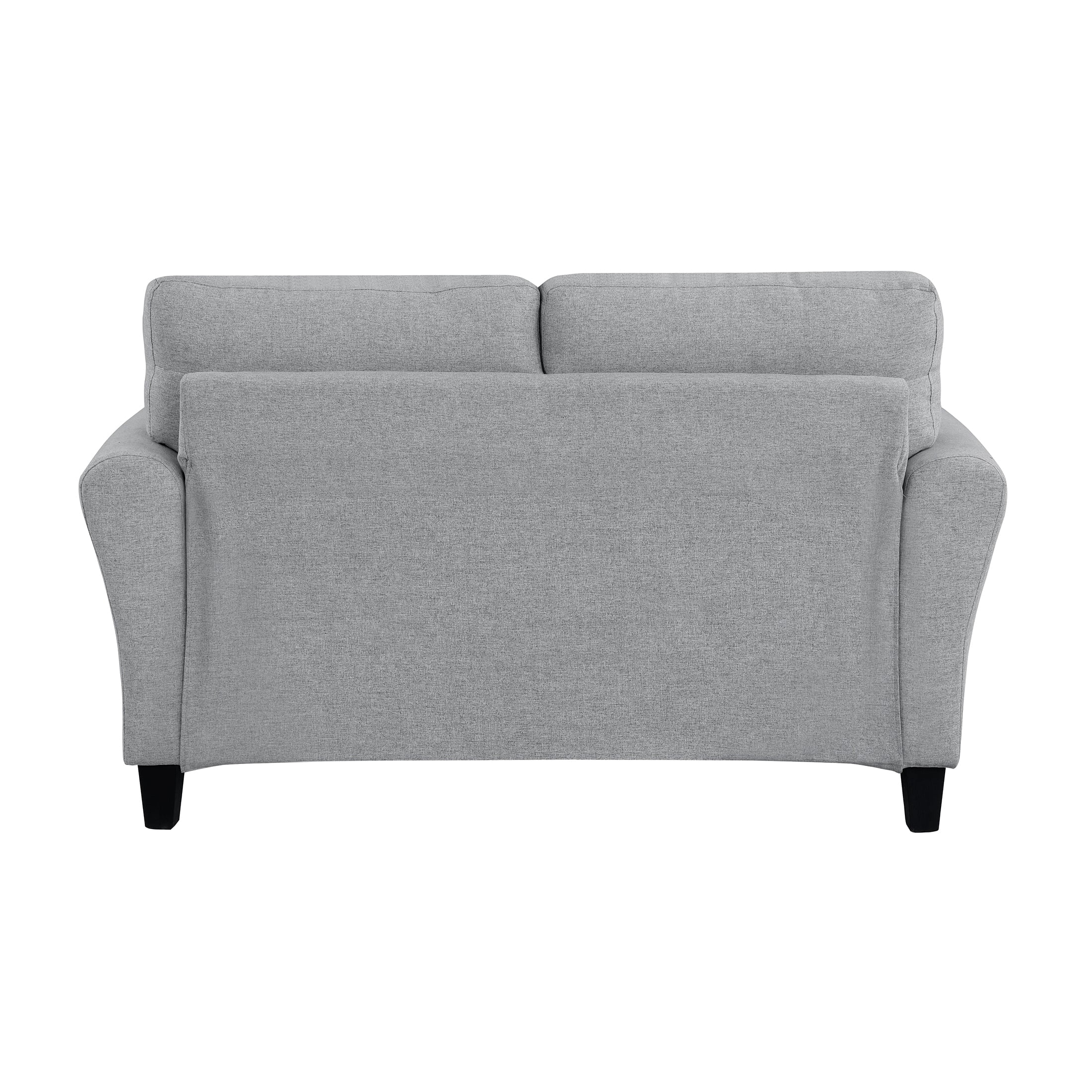 OakvillePark Eunice Fabric Upholstered Living Room Loveseat, Dark Gray