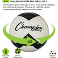 thumbnail image 4 of Champion Sports Challenger Soccer Ball, Size 3, Green/White, 4 of 5