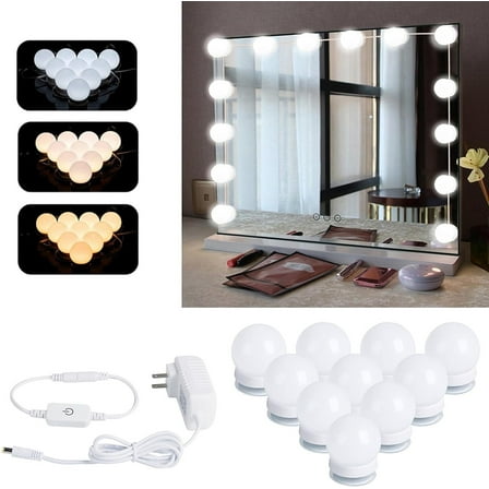 Wattne Hollywood Style Led Vanity Mirror Lights Kit