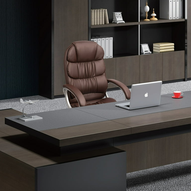Office Desk In Leather  Contemporary Office Desks Online: Boss's Cabin