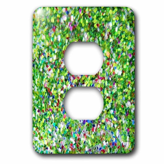 3dRose, Sparkle Mix Like, 2 plug outlet cover