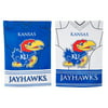 Team Sports America Kansas Jayhawks Double Sided Jersey Suede Garden Flag, 12.5 x 18 inches