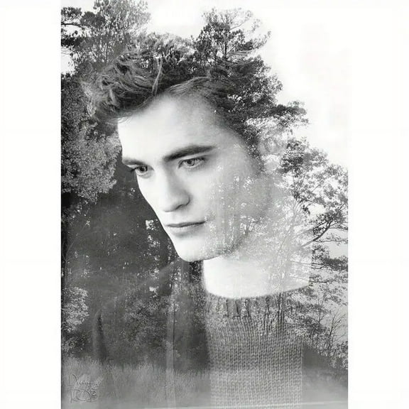 5D Embroidery Twilight Edward Cullen Diamond Art Painting - Full Round Rhinestone Mosaic Home Decor