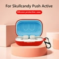 thumbnail image 2 of Boîtier de Protection pour Écouteurs Sans Fil avec Crochet pour Skullcandy Push Active (Rouge), 2 of 8