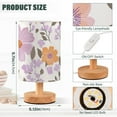 thumbnail image 3 of Lilac Orange Florals Leaves Table Lamp with USB Port LED Warm Light Lamp Night Light Home Decor, 3 of 7