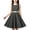 Black, variant on 1950s Vintage Dresses for Girls Sleeveless Summer A Line Flared 50's Girls Dress Girl's Cute Polka Dot Dress Size 4-8