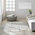 thumbnail image 3 of Calvin Klein CK950 Rush Area Rug, 6' x Round, Ivory Blue, Round, 3 of 9