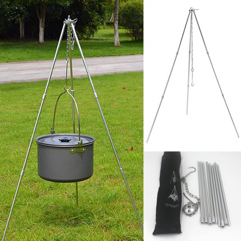 Astez Camping Tripod, Portable Outdoor Cooking Tripod with Adjustable