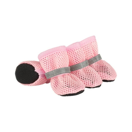 4pc  Dog Shoes Non-slip Breathable Wear-resistant Dog Boots Suitable for Small Medium Sized Pets Puppy Protective Footwear.